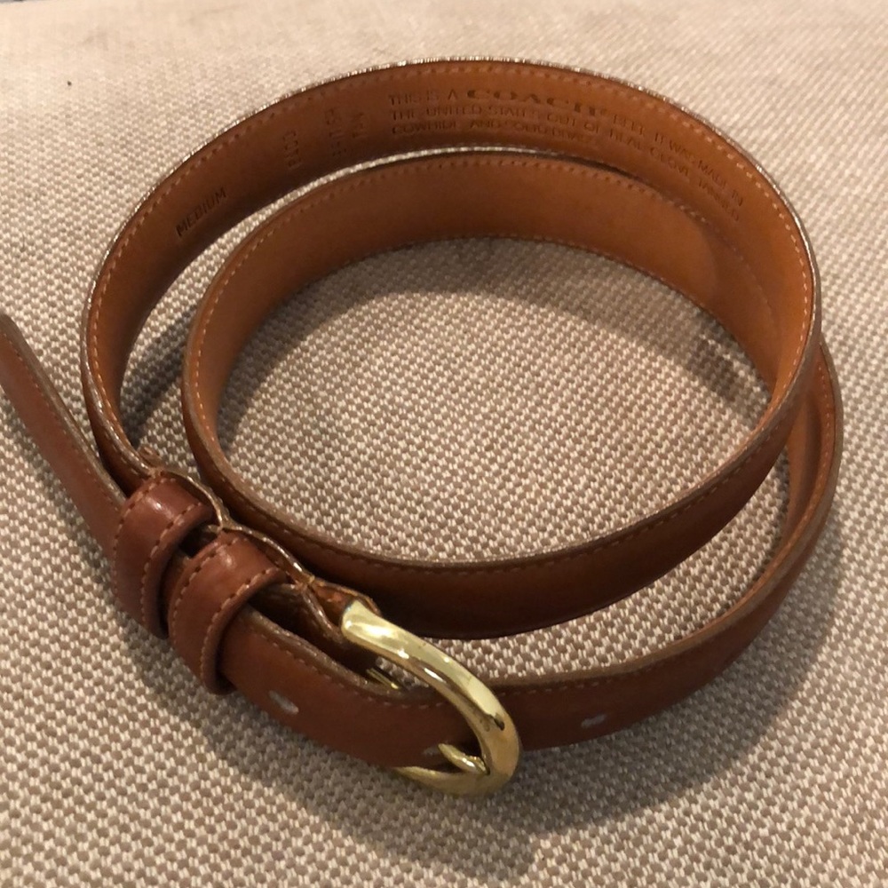 Coach leather belt NEW